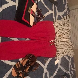 Red Jeggings Soft Material